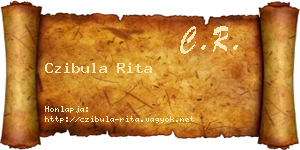 Czibula Rita névjegykártya